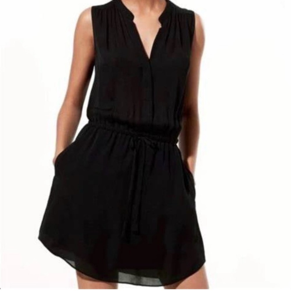 Aritzia Babaton 100% silk mini dress - black size XS - Picture 2 of 6